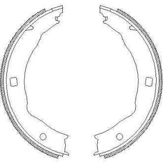 Колодки гальмівні барабанные REMSA 471700