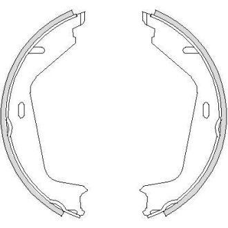 Колодки гальмівні барабанные REMSA 472600