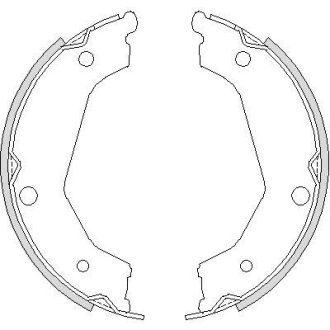 Колодки гальмівні барабанные REMSA 473200