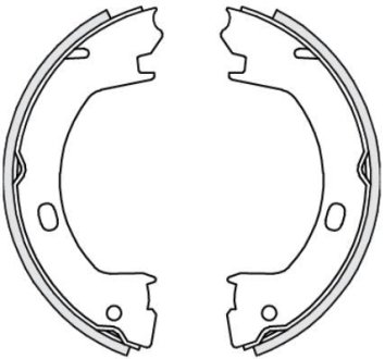 Колодки гальмівні барабанні REMSA 473900