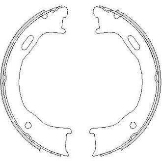 Колодки гальмівні барабанные REMSA 474700