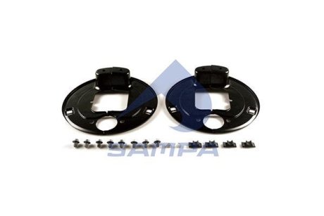 Фото захист гальмівного механізму Kit BPW 121x331x65,5 SAMPA 070.575 Захист гальмівного механізму Kit BPW 121x331x65,5 SAMPA 070.575