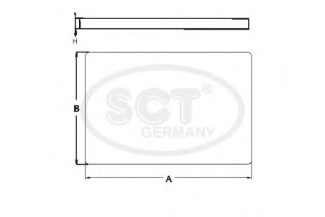 ФИЛЬТР салона HYUNDAI Santa Fe II 2.4 (10-) (SA 1283) SCT SCT Germany SA1283