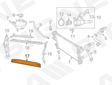 Дефлектор повітряний JEEP COMPASS, 17 - Signeda PCR33311AW