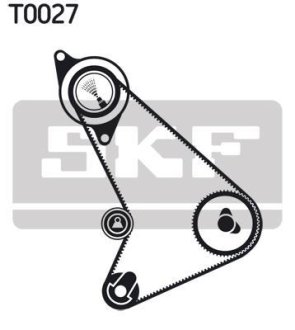 Роликовий модуль натягувача ременя (ролик, ремінь) SKF VKMA04301