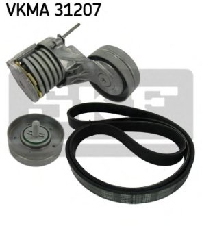 Комплект поліклиновий (ремень+ролики) SKF VKMA 31207 (фото 1)