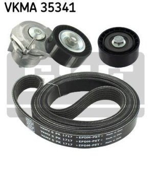 Комплект ГРМ (ремінь + ролик) SKF VKMA 35341