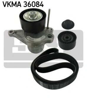 Роликовий модуль натягувача ременя (ролик, ремень) SKF VKMA36084