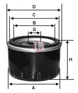 ФІЛЬТР масляний LAND ROVER "2,5-3,5 "88-02 SOFIMA S3297R