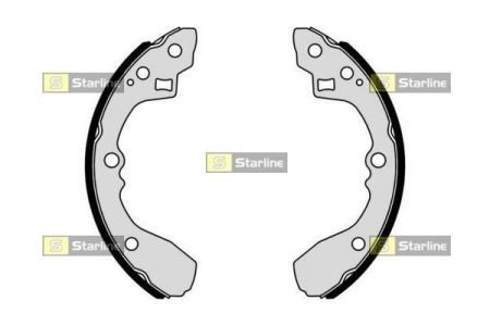 Гальмівні колодки барабанные STARLINE BC 01054 (фото 1)