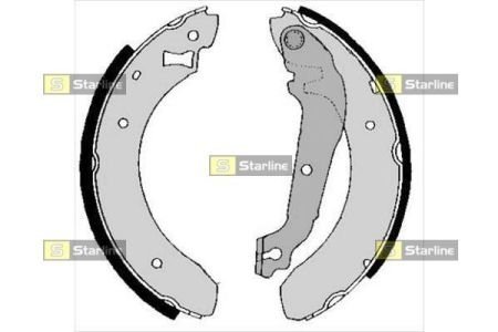 Гальмівні колодки барабанные STARLINE BC 01380B