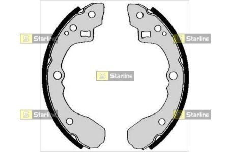 Гальмівні колодки барабанные STARLINE BC 04840 (фото 1)