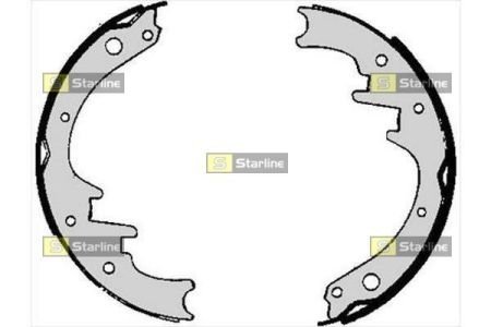 Гальмівні колодки барабанные STARLINE BC 06010