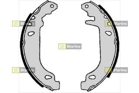 Гальмівні колодки барабанные STARLINE BC 06020