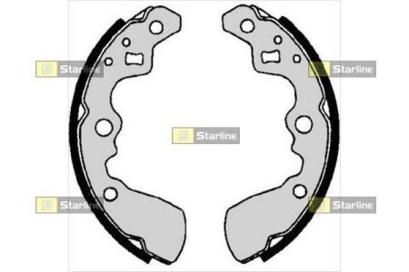 Гальмівні колодки барабанные STARLINE BC 06320