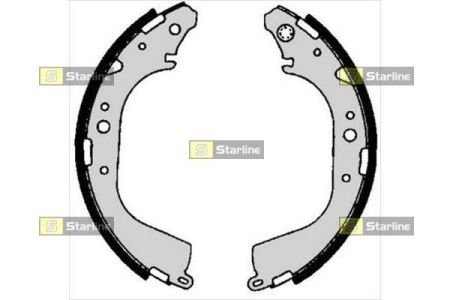 Гальмівні колодки барабанные STARLINE BC 06710 (фото 1)