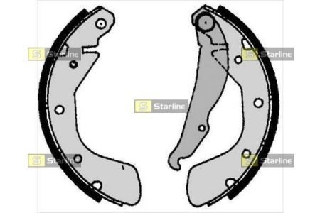 Гальмівні колодки барабанные STARLINE BC 06800