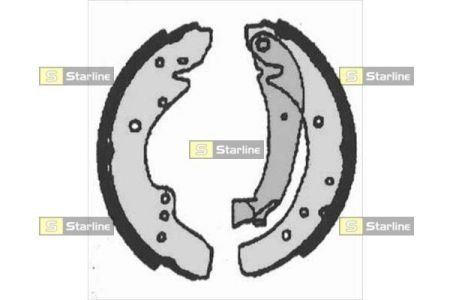 Гальмівні колодки барабанные STARLINE BC 07110 (фото 1)