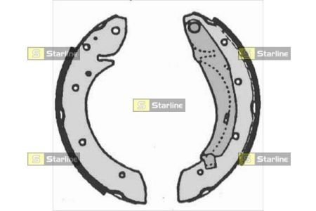 Гальмівні колодки барабанные STARLINE BC 07165 (фото 1)