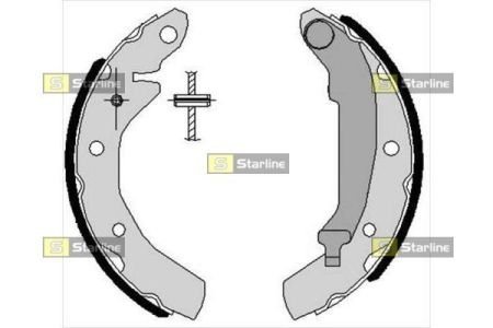 Гальмівні колодки барабанные STARLINE BC 07260