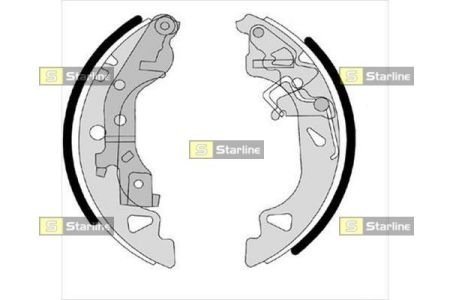 Гальмівні колодки барабанные STARLINE BC07680