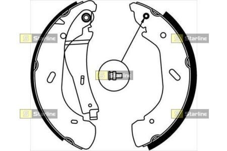 Гальмівні колодки барабанные STARLINE BC 07790