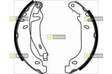 Гальмівні колодки барабанные STARLINE BC 07820