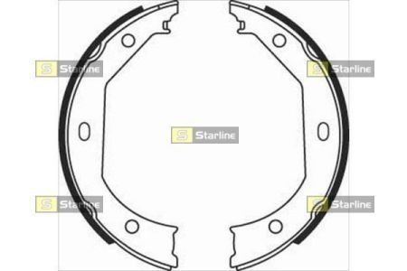 Гальмівні колодки барабанні STARLINE BC 08090