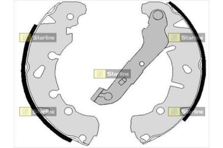 Гальмівні колодки барабанні STARLINE BC 08170