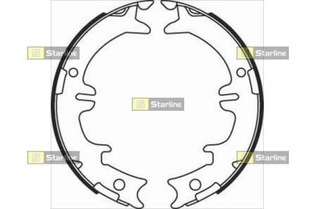 Гальмівні колодки барабанные STARLINE BC 08340