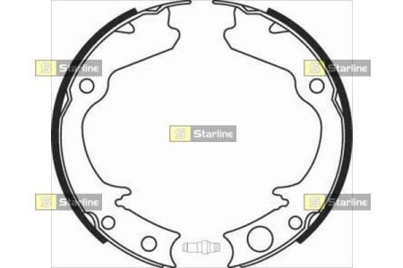 Гальмівні колодки барабанные STARLINE BC 08360 (фото 1)