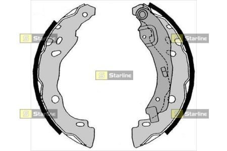 Гальмівні колодки барабанные STARLINE BC 08630