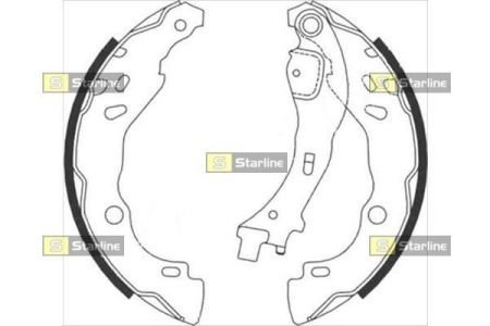 Гальмівні колодки барабанные STARLINE BC 08700