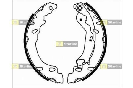 Гальмівні колодки барабанные STARLINE BC 08780