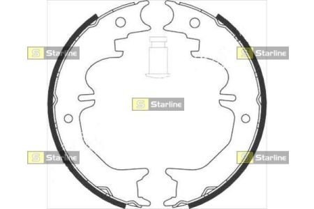 Гальмівні колодки барабанные STARLINE BC 08850 (фото 1)