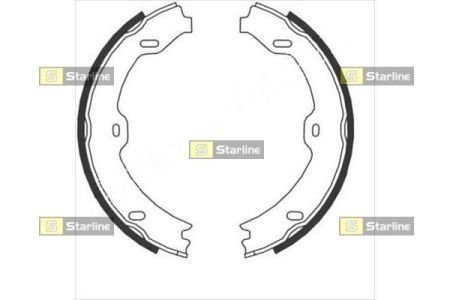 Гальмівні колодки барабанные STARLINE BC 09020