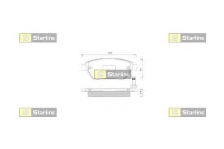 Гальмівні колодки дискові STARLINE BD S248