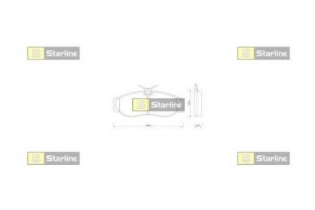 Гальмівні колодки дискові STARLINE BD S257