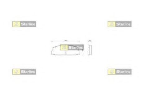 Гальмівні колодки дискові STARLINE BD S262