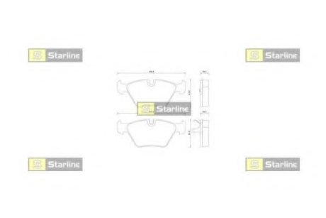 Гальмівні колодки дискові STARLINE BD S359