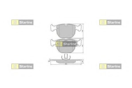 Гальмівні колодки дискові STARLINE BD S384