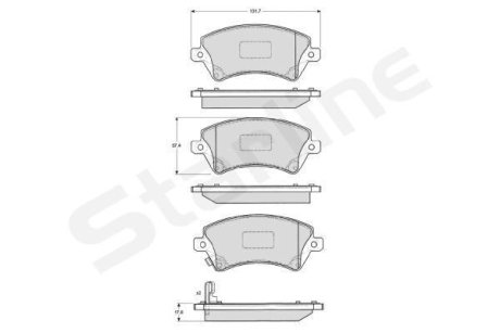 Гальмівні колодки дискові STARLINE BD S838P