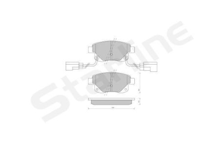 Гальмівні колодки дискові STARLINE BD S850P