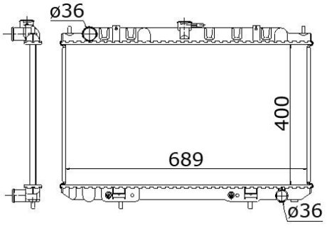Радиатор охолодження STARLINE DN2189