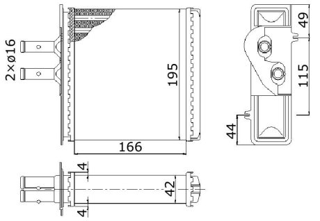 Радиатор опалення STARLINE FTA6150