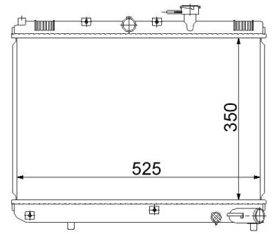 Радиатор охолодження STARLINE KA2054