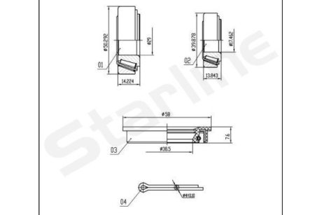 Підшипник колісний STARLINE LO 00944