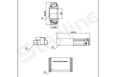 Підшипник колісний STARLINE LO 01333