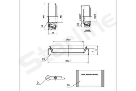 Підшипник колісний STARLINE LO 01465