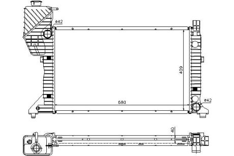 Радиатор охолодження STARLINE MSA2183